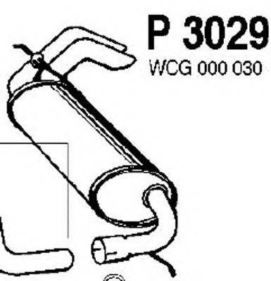 FENNO P3029 Глушитель выхлопных газов конечный