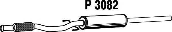 FENNO P3082 Средний глушитель выхлопных газов