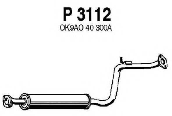 FENNO P3112 Средний глушитель выхлопных газов