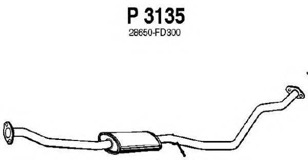 FENNO P3135 Средний глушитель выхлопных газов