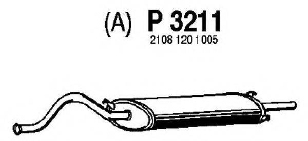 FENNO P3211 Глушитель выхлопных газов конечный
