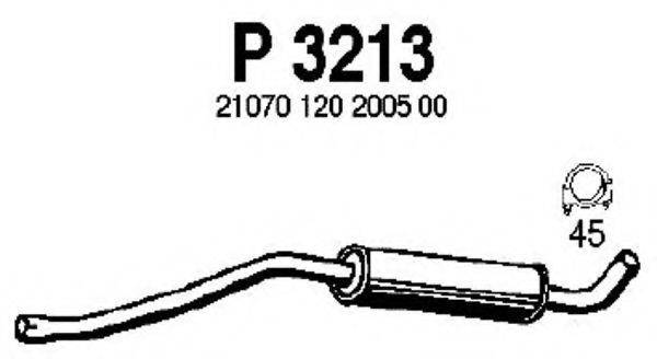 FENNO P3213 Средний глушитель выхлопных газов