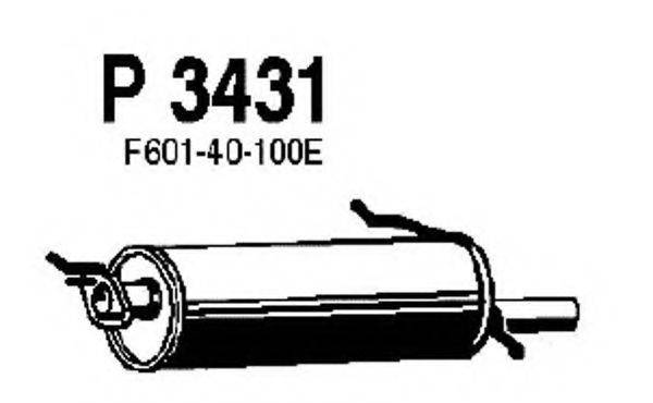 Глушитель выхлопных газов конечный FENNO P3431