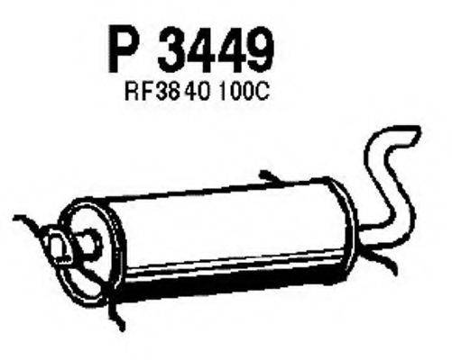 Глушитель выхлопных газов конечный FENNO P3449