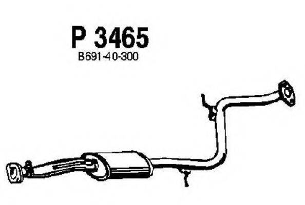 FENNO P3465 Средний глушитель выхлопных газов