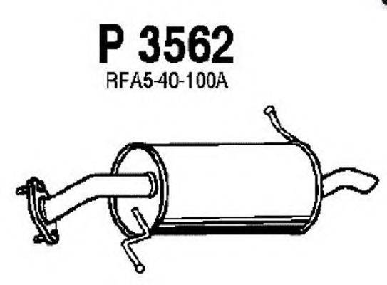 FENNO P3562 Глушитель выхлопных газов конечный