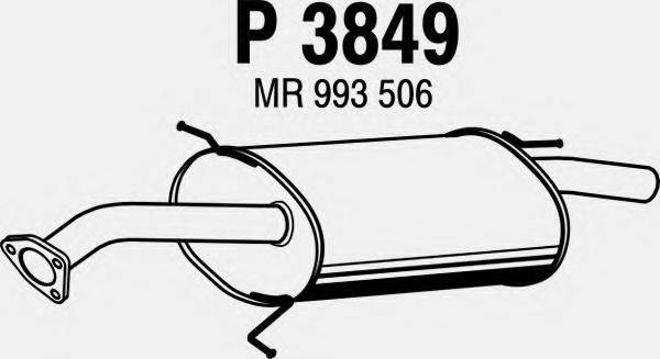 FENNO P3849 Глушитель выхлопных газов конечный