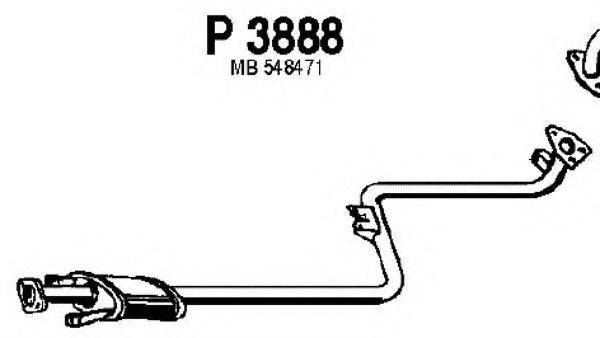 FENNO P3888 Средний глушитель выхлопных газов