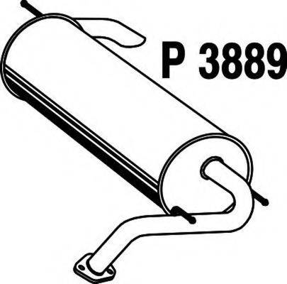 Глушитель выхлопных газов конечный FENNO P3889