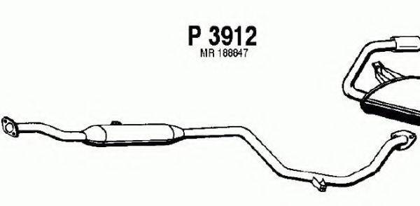 FENNO P3912 Средний глушитель выхлопных газов