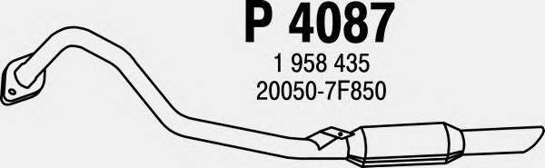 Глушитель выхлопных газов конечный FENNO P4087