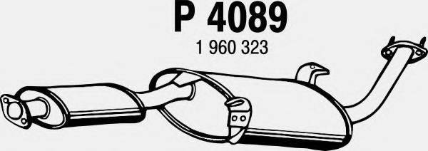 Средний глушитель выхлопных газов FENNO P4089