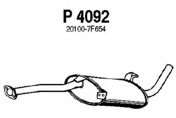 FENNO P4092 Средний глушитель выхлопных газов