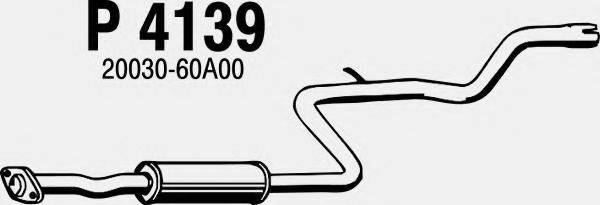 FENNO P4139 Средний глушитель выхлопных газов