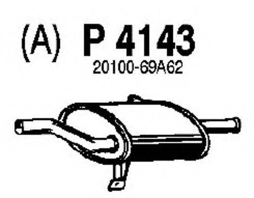 FENNO P4143 Глушитель выхлопных газов конечный