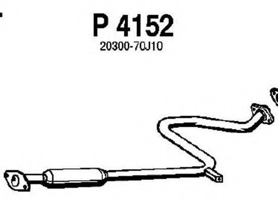 FENNO P4152 Средний глушитель выхлопных газов