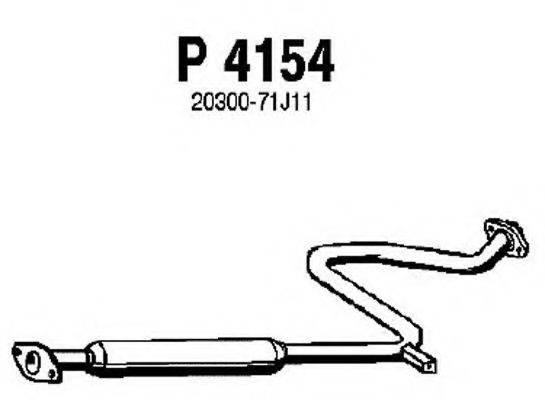 FENNO P4154 Средний глушитель выхлопных газов