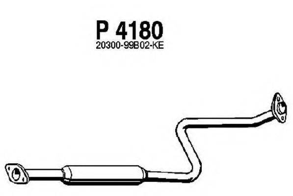 FENNO P4180 Средний глушитель выхлопных газов