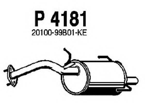 FENNO P4181 Глушитель выхлопных газов конечный