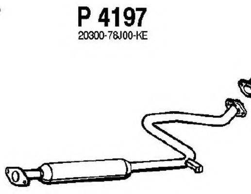 FENNO P4197 Средний глушитель выхлопных газов