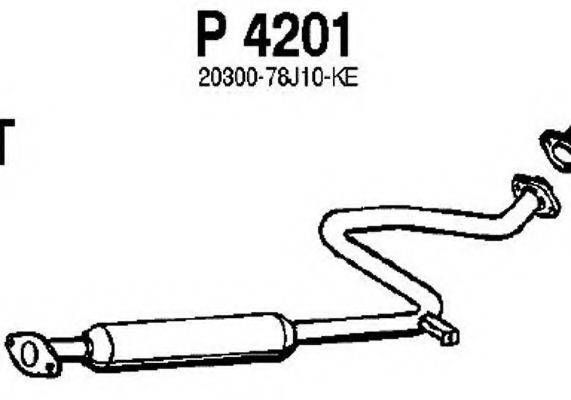 Средний глушитель выхлопных газов FENNO P4201