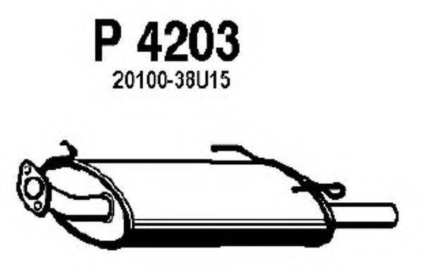 FENNO P4203 Глушитель выхлопных газов конечный