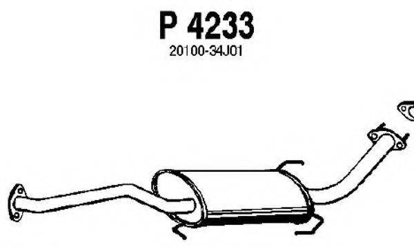 FENNO P4233 Средний глушитель выхлопных газов