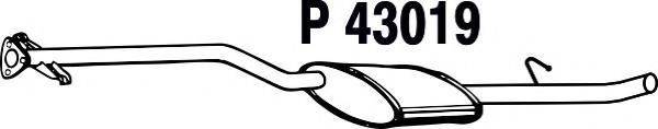 FENNO P43019 Средний глушитель выхлопных газов
