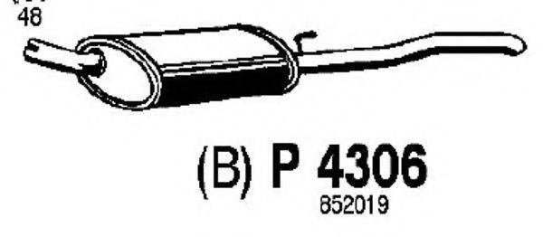 FENNO P4306 Глушитель выхлопных газов конечный