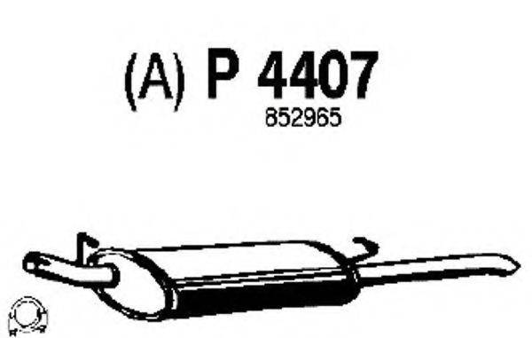 Глушитель выхлопных газов конечный FENNO P4407