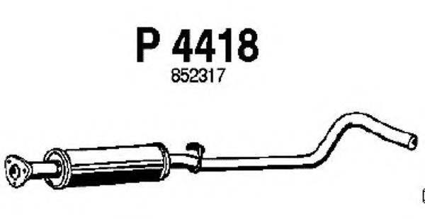 FENNO P4418 Средний глушитель выхлопных газов