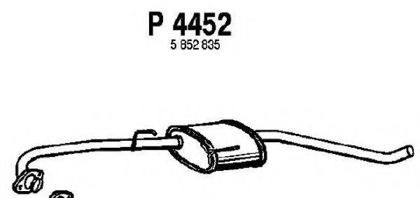 FENNO P4452 Средний глушитель выхлопных газов