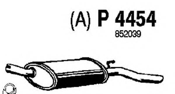 FENNO P4454 Глушитель выхлопных газов конечный