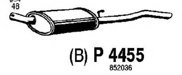 Глушитель выхлопных газов конечный FENNO P4455