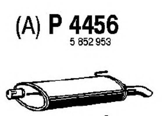 FENNO P4456 Глушитель выхлопных газов конечный