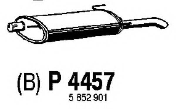 FENNO P4457 Глушитель выхлопных газов конечный