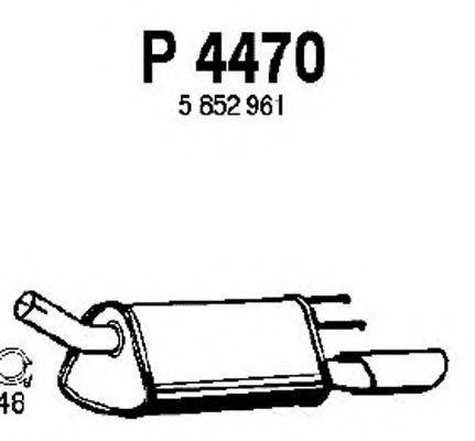 FENNO P4470 Глушитель выхлопных газов конечный