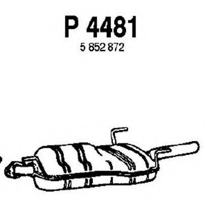 FENNO P4481 Глушитель выхлопных газов конечный