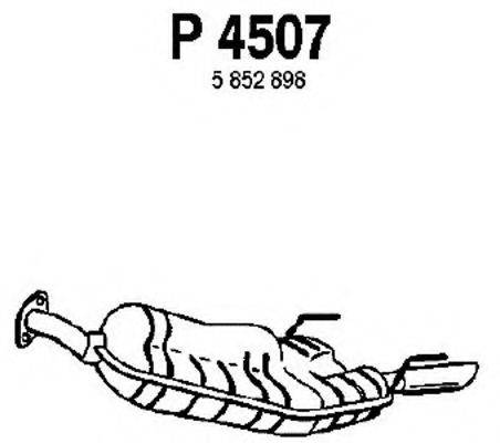 FENNO P4507 Глушитель выхлопных газов конечный