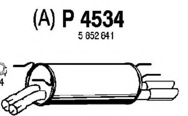 FENNO P4534 Глушитель выхлопных газов конечный