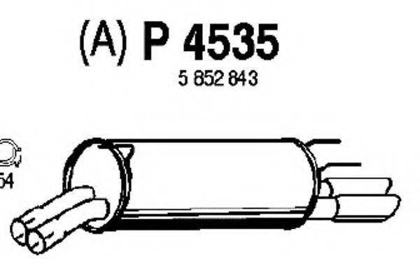 FENNO P4535 Глушитель выхлопных газов конечный