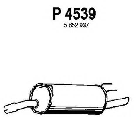 Глушитель выхлопных газов конечный FENNO P4539