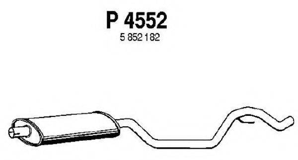 FENNO P4552 Средний глушитель выхлопных газов