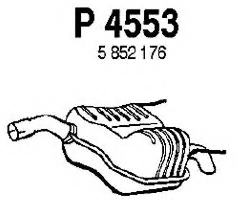 FENNO P4553 Глушитель выхлопных газов конечный