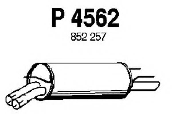 Глушитель выхлопных газов конечный FENNO P4562