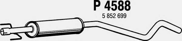 FENNO P4588 Средний глушитель выхлопных газов