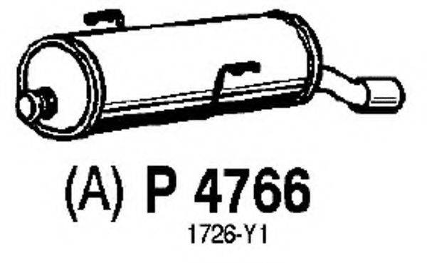 FENNO P4766 Глушитель выхлопных газов конечный