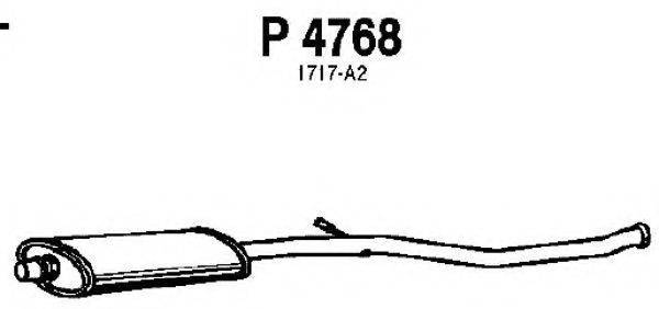 FENNO P4768 Средний глушитель выхлопных газов