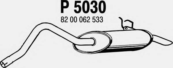 Глушитель выхлопных газов конечный FENNO P5030