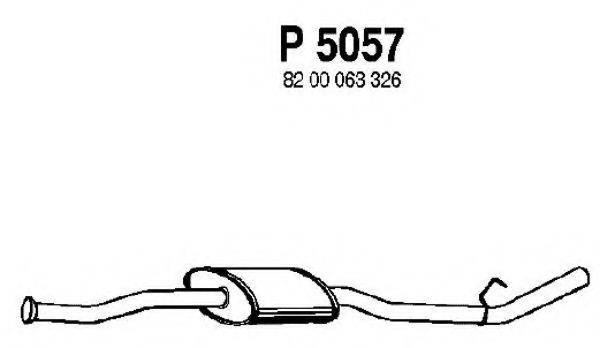 FENNO P5057 Средний глушитель выхлопных газов